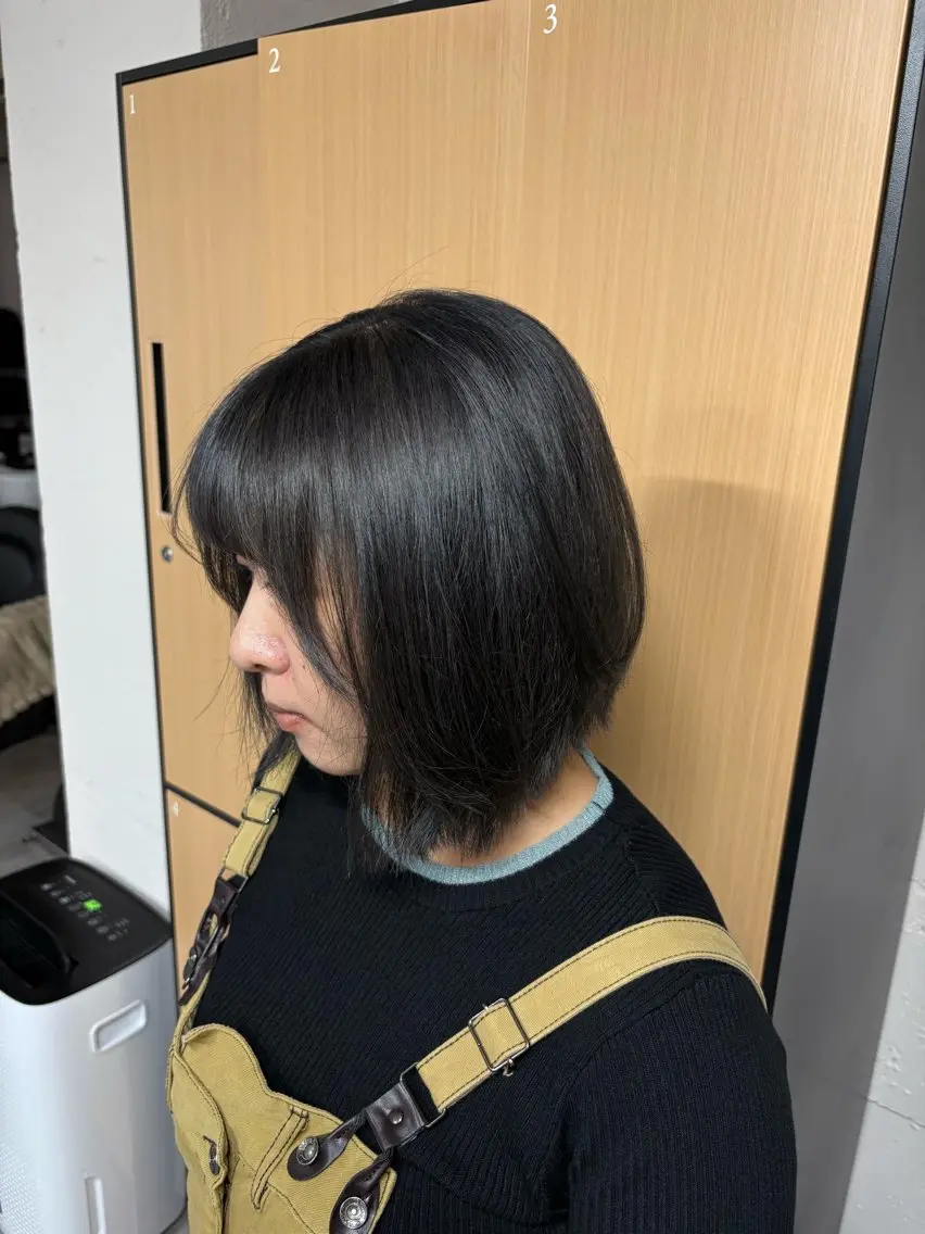 ミディアム tokute 中野真咲🐺のヘアスタイル