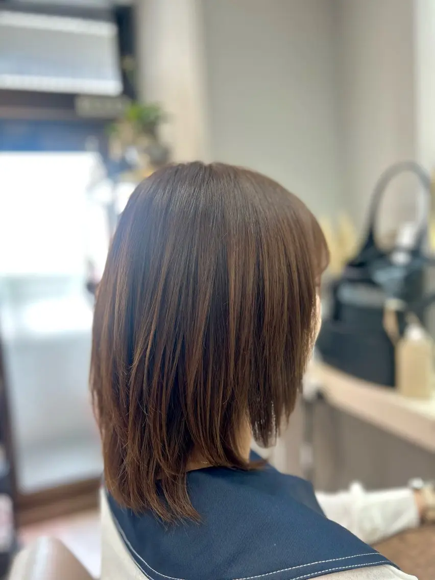 セミロング レイヤーカット 池田 太一のヘアスタイル