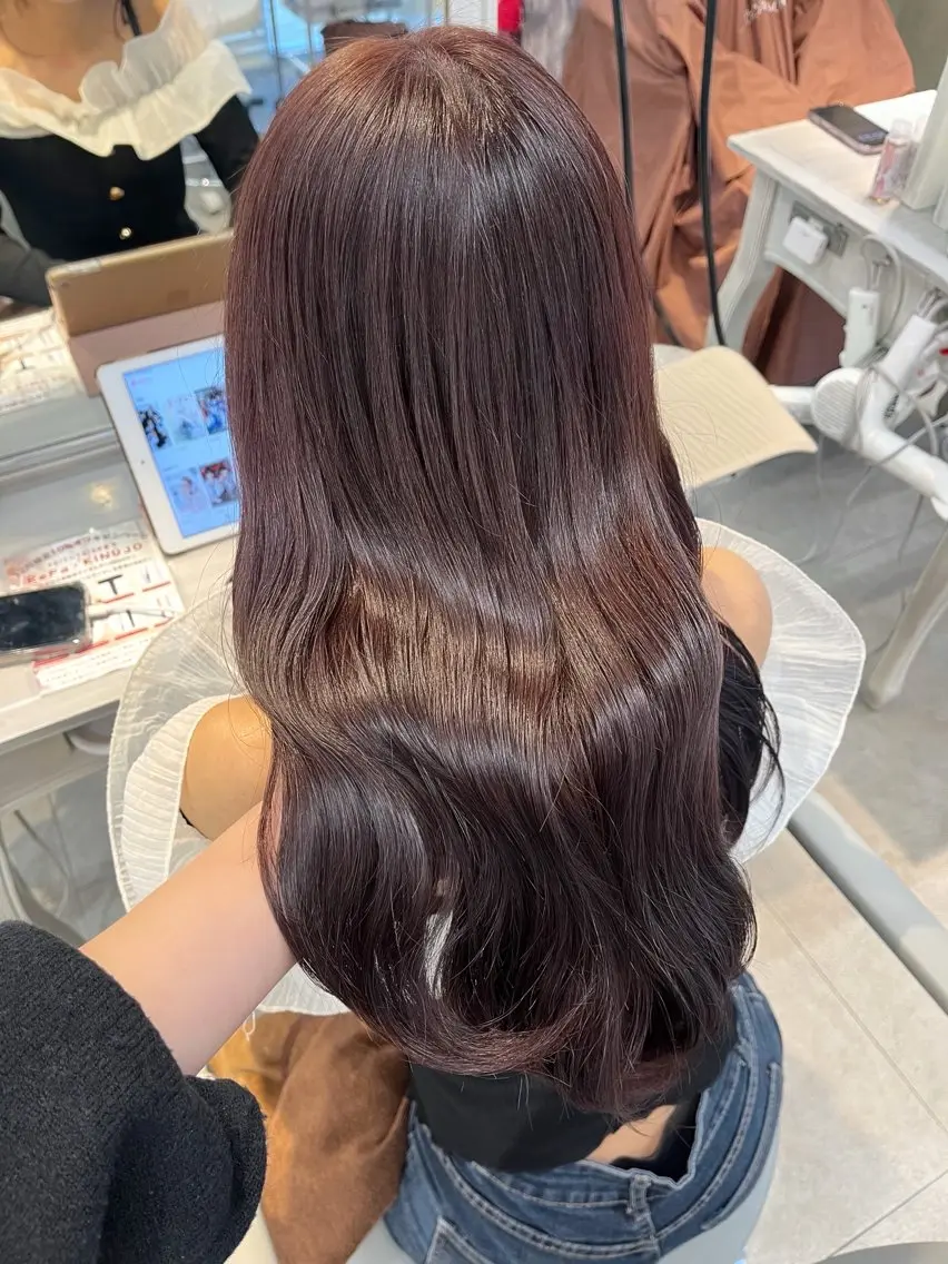 ロング カラー ヘアカラー 🍓艶モテ暖色カラー 🎀mayu🍓のヘアスタイル