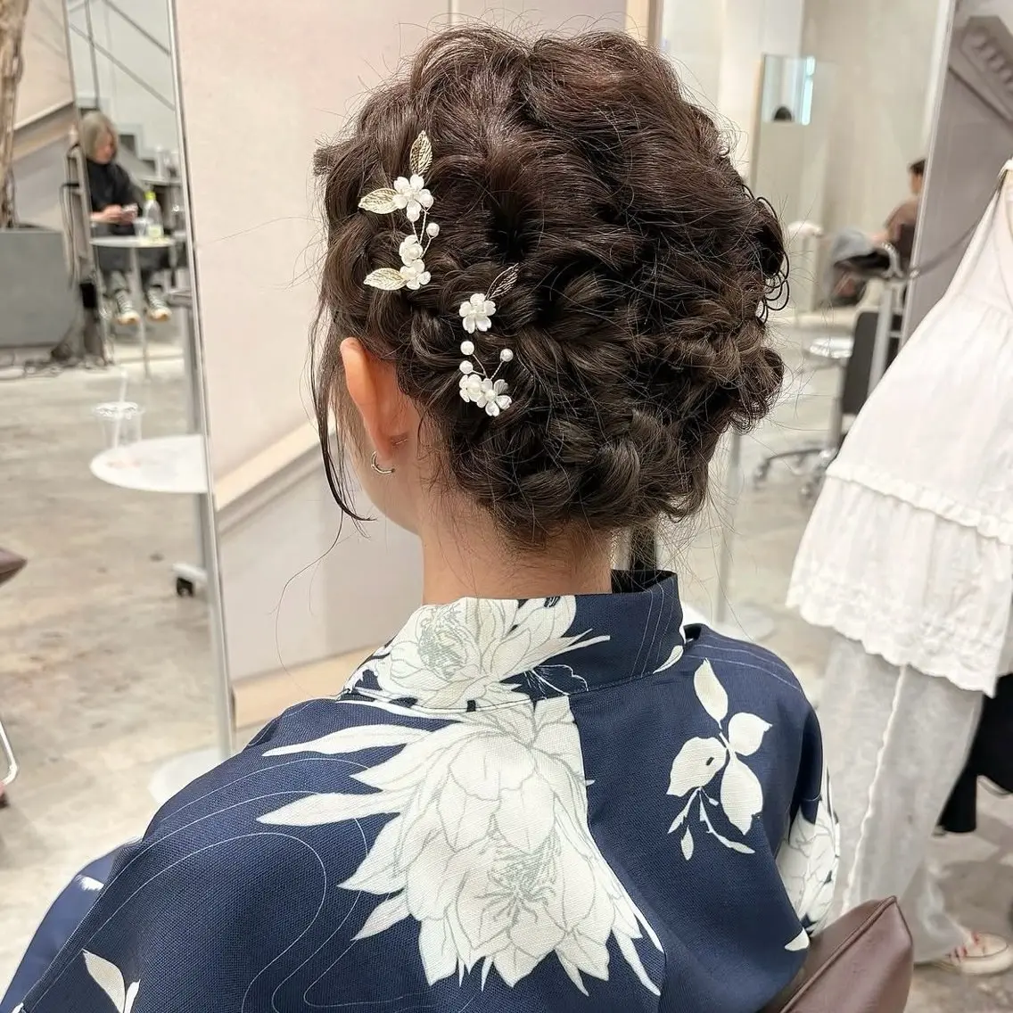 ミディアム 浴衣 ヘアセット fev ririのヘアスタイル