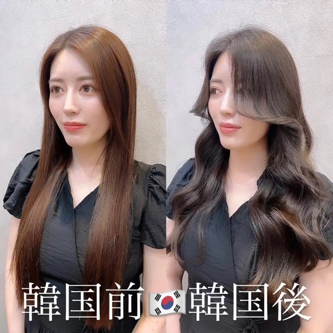 セミロング カラー ヘアアレンジ グレージュ 顔周りカット 韓国風ヘア 🩷韓国ヘア/ヨシン モリ🩷Maikaのヘアスタイル