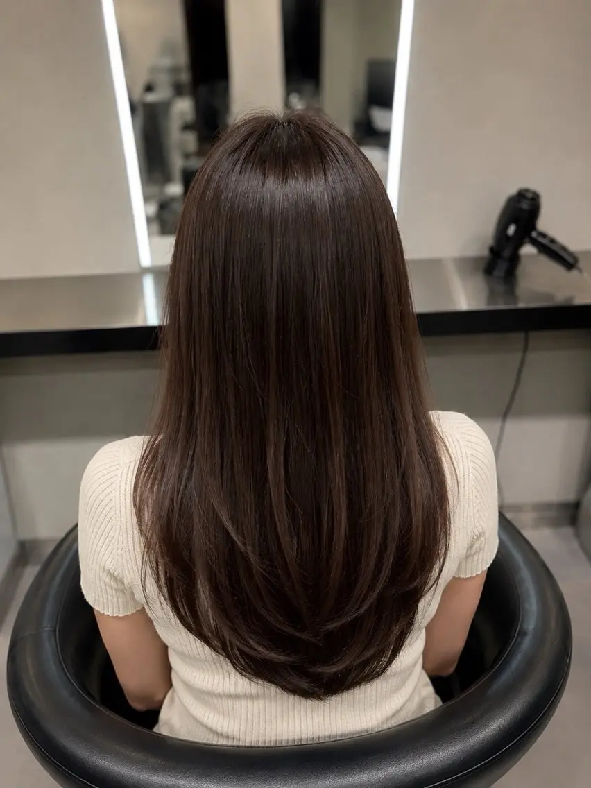 ミディアム カラー ブラウンカラー トリートメント 🌈ウルトワ水素 髪質改善naru🌈のヘアスタイル