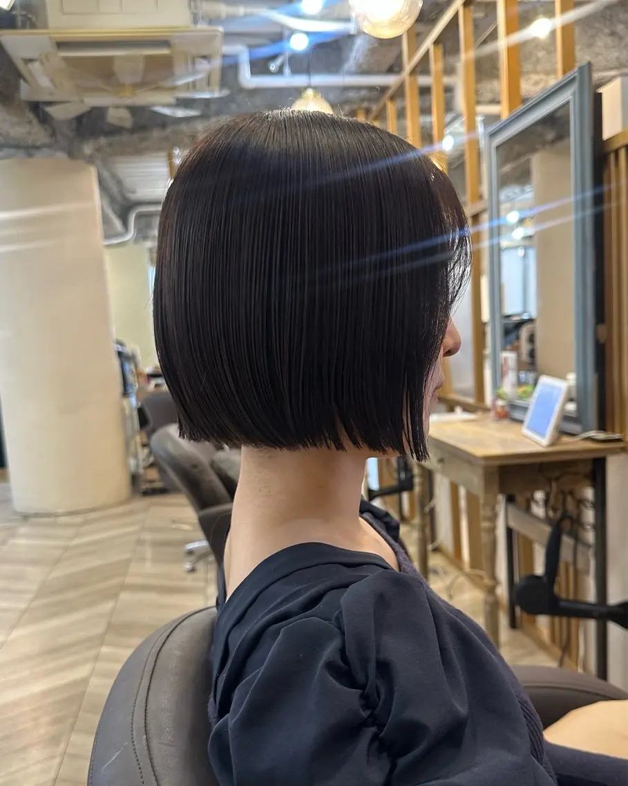 ミディアム 加藤 杏のヘアスタイル
