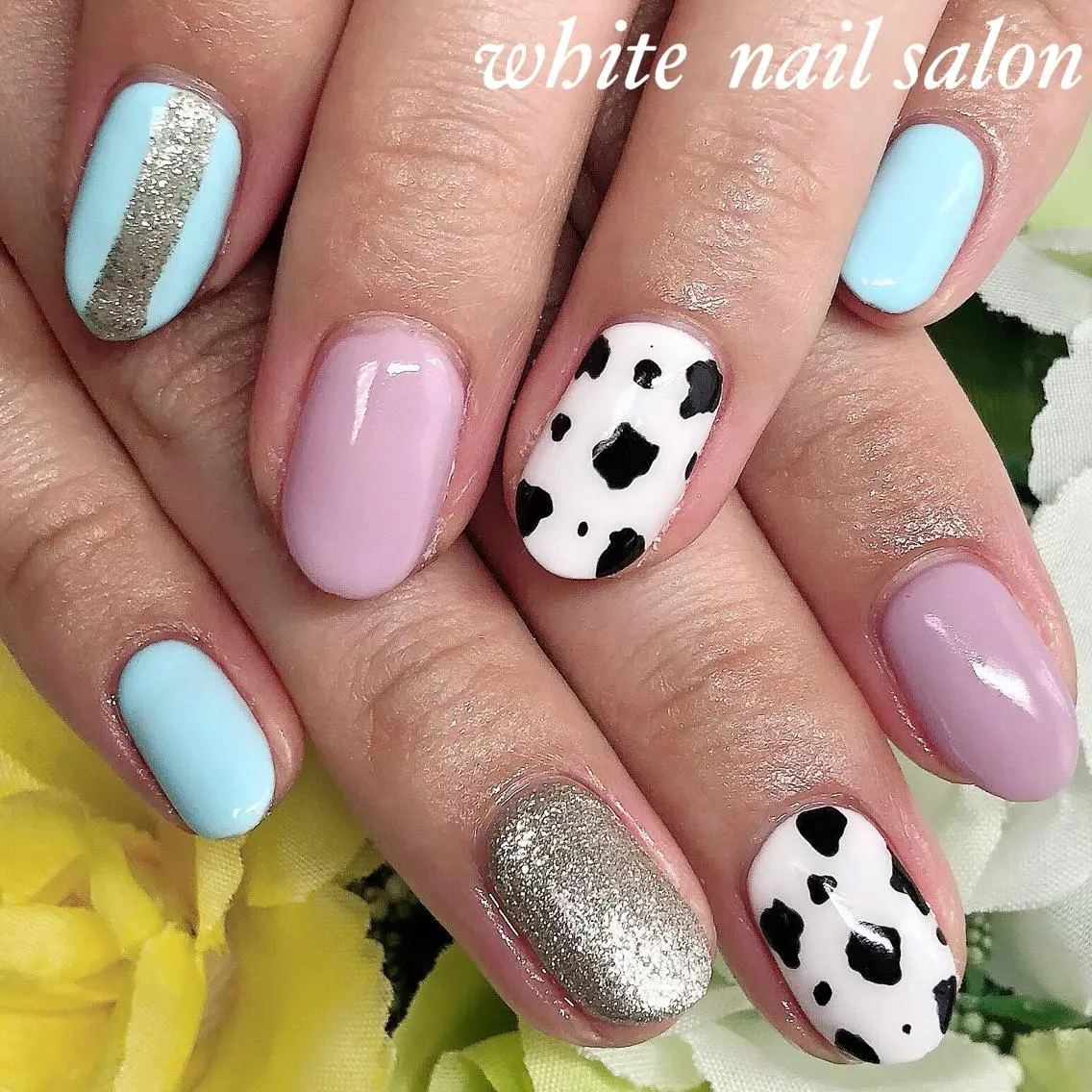 ネイル アニマル柄 ジェルネイル オフィスネイル スカルプネイル シンプルネイル ハンドネイル white nail salonのネイルデザイン