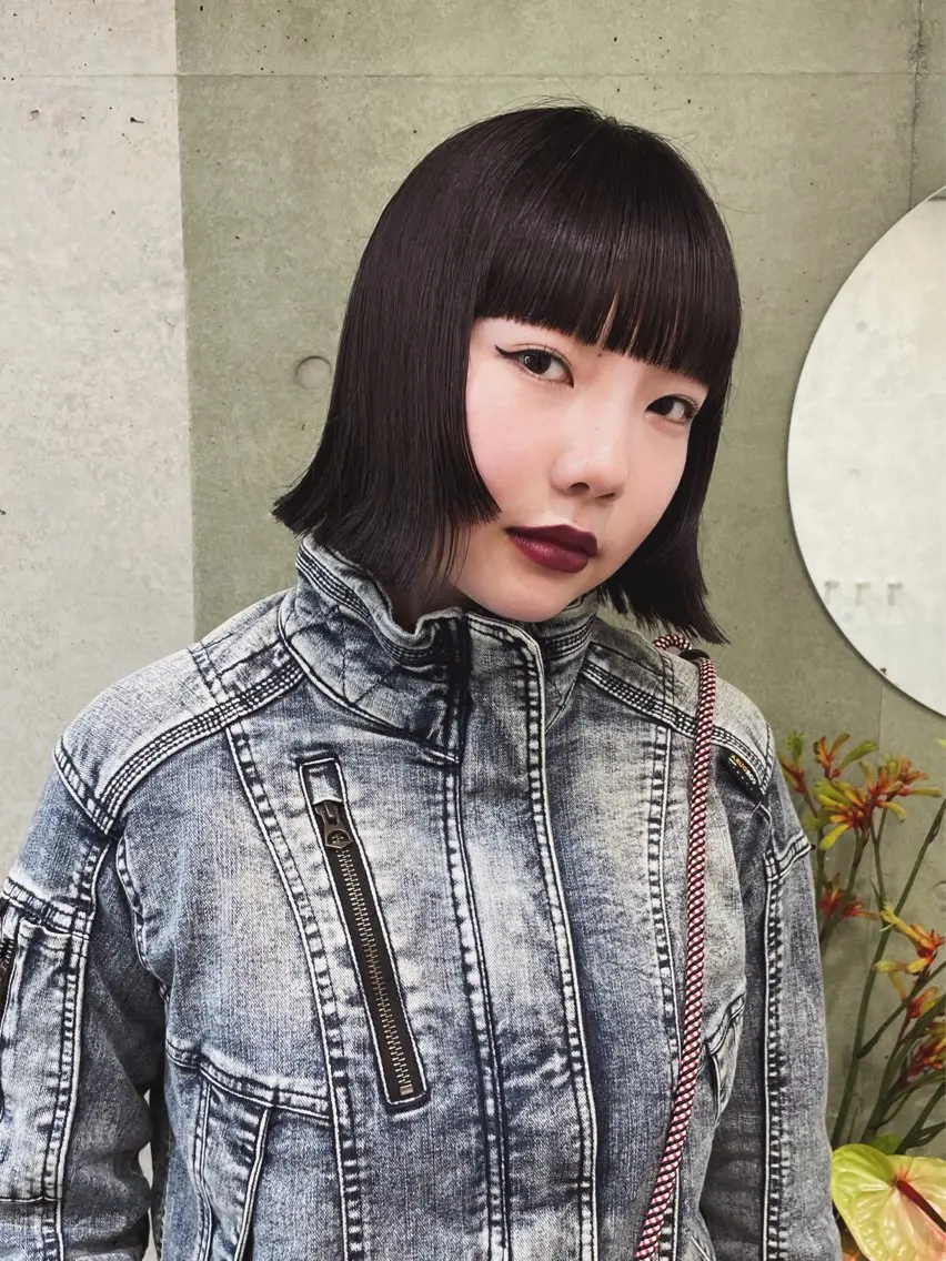 【ボブカット✂️】切りっぱなしボブの写真