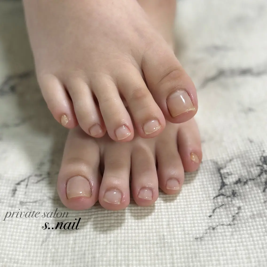 ネイル クリアネイル フットネイル ジェルネイル ハンドネイル フットネイル s..nail / MORITAのネイルデザイン