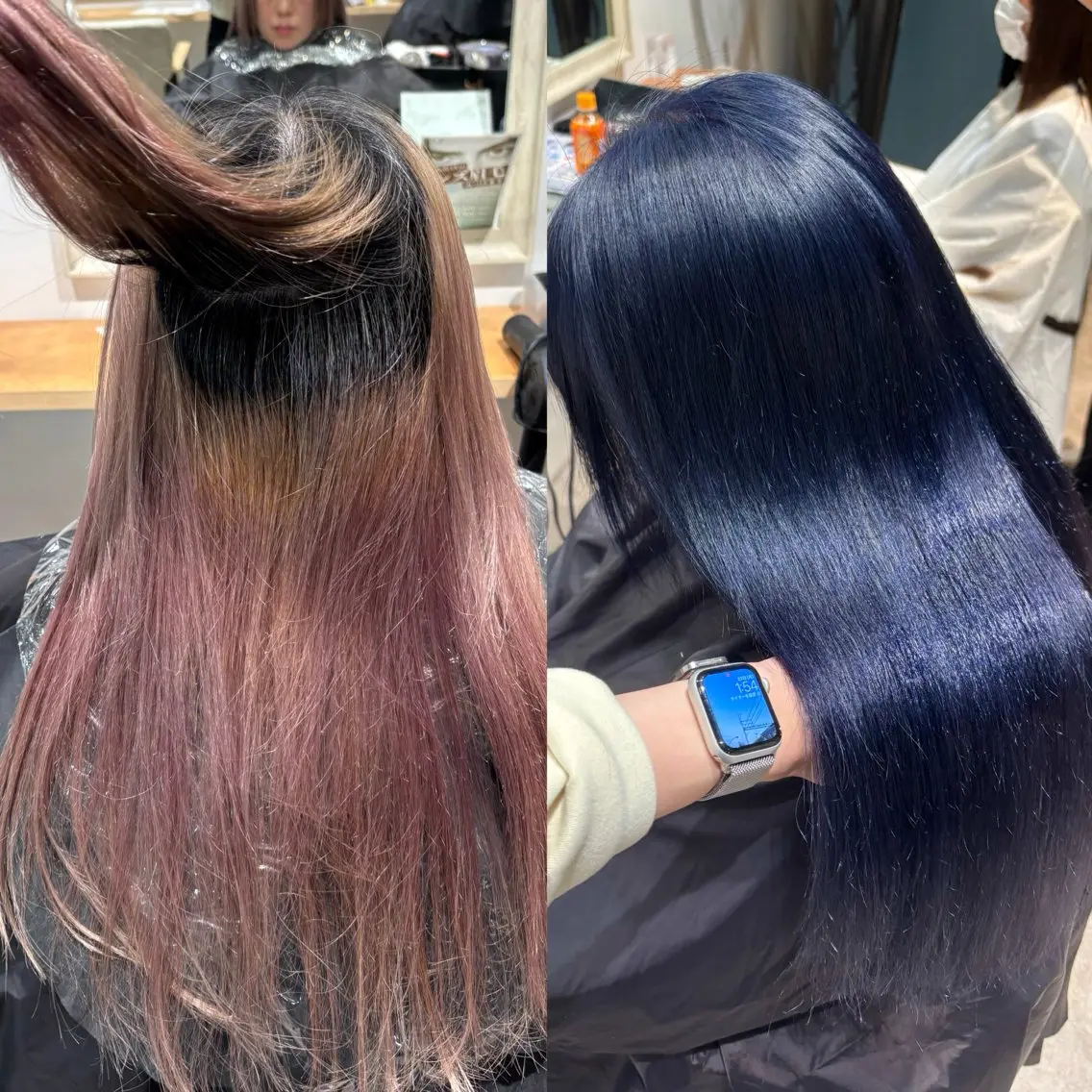 ロング ヘアカラー ZEST kalon RINAのマツエク・マツパデザイン