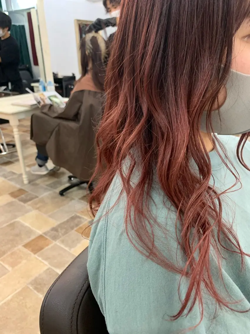 ミディアム カラー amphihair 高橋祐也のヘアスタイル