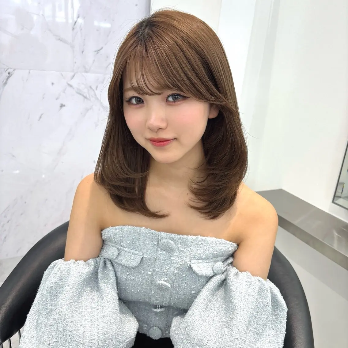 ミディアム カット ParveMix‎‎ ‎🤍加藤理沙のヘアスタイル