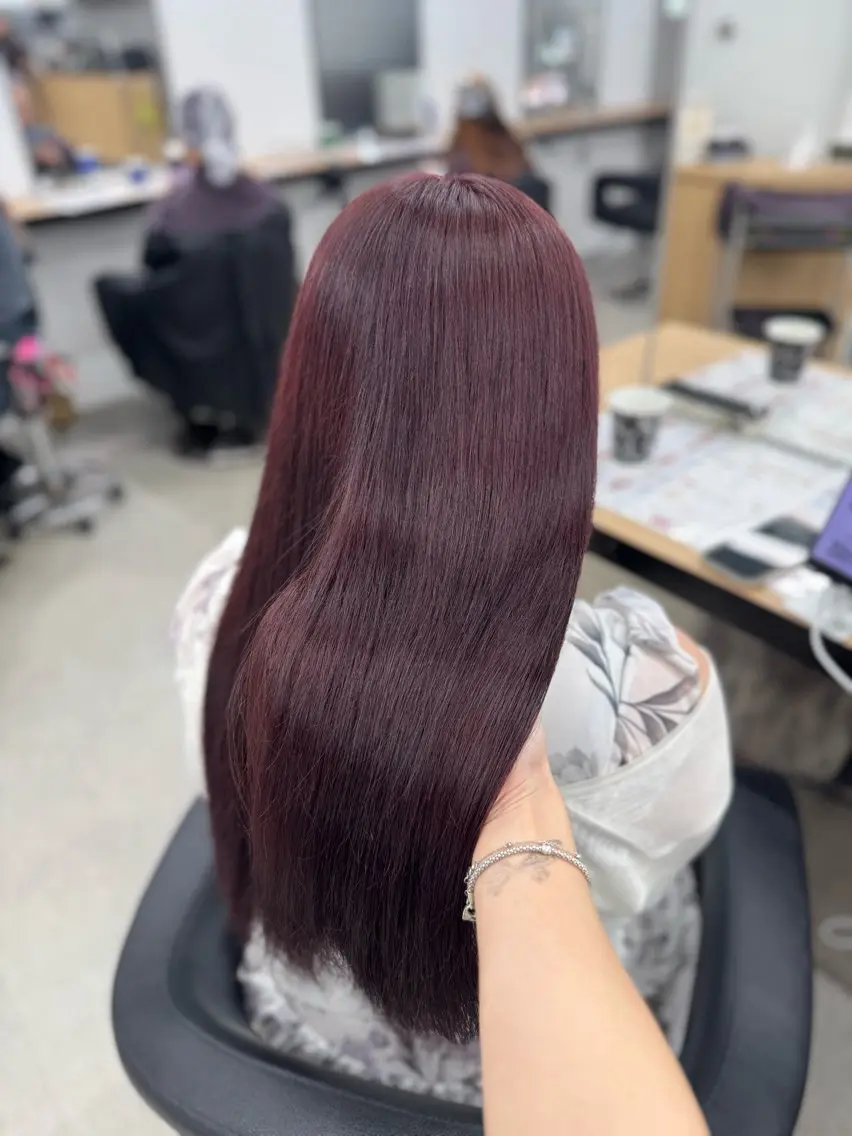セミロング カラー ヘアアレンジ ヘアカラー トリートメント ヘッドスパ ヘアセット 🤍淡色ピンク&ラベ ンダーYUKI🤍のヘアスタイル