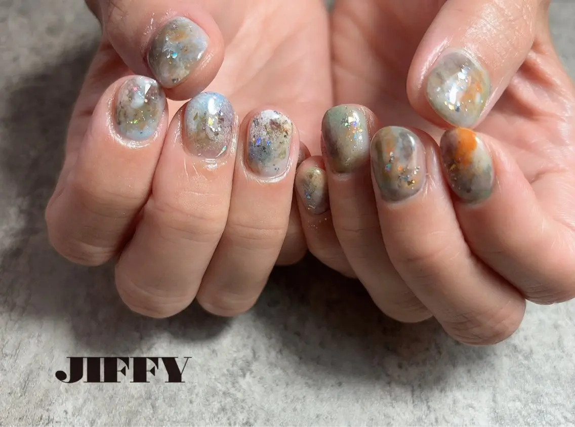 ショート ハンドネイル JIFFY nailstudioのネイルデザイン
