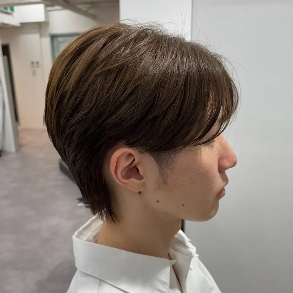 メンズ センターパート メンズ韓国風 カット ヘアカラー kato himariのヘアスタイル