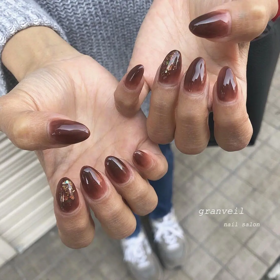 ネイル ニュアンスネイル nail salon granveilのネイルデザイン