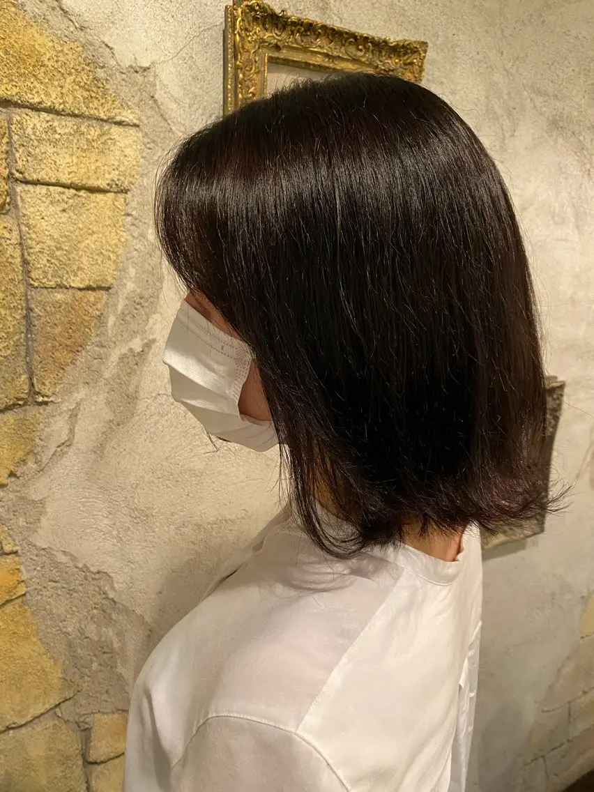 セミロング メンズ✂️レディス 岩井勇磨のヘアスタイル