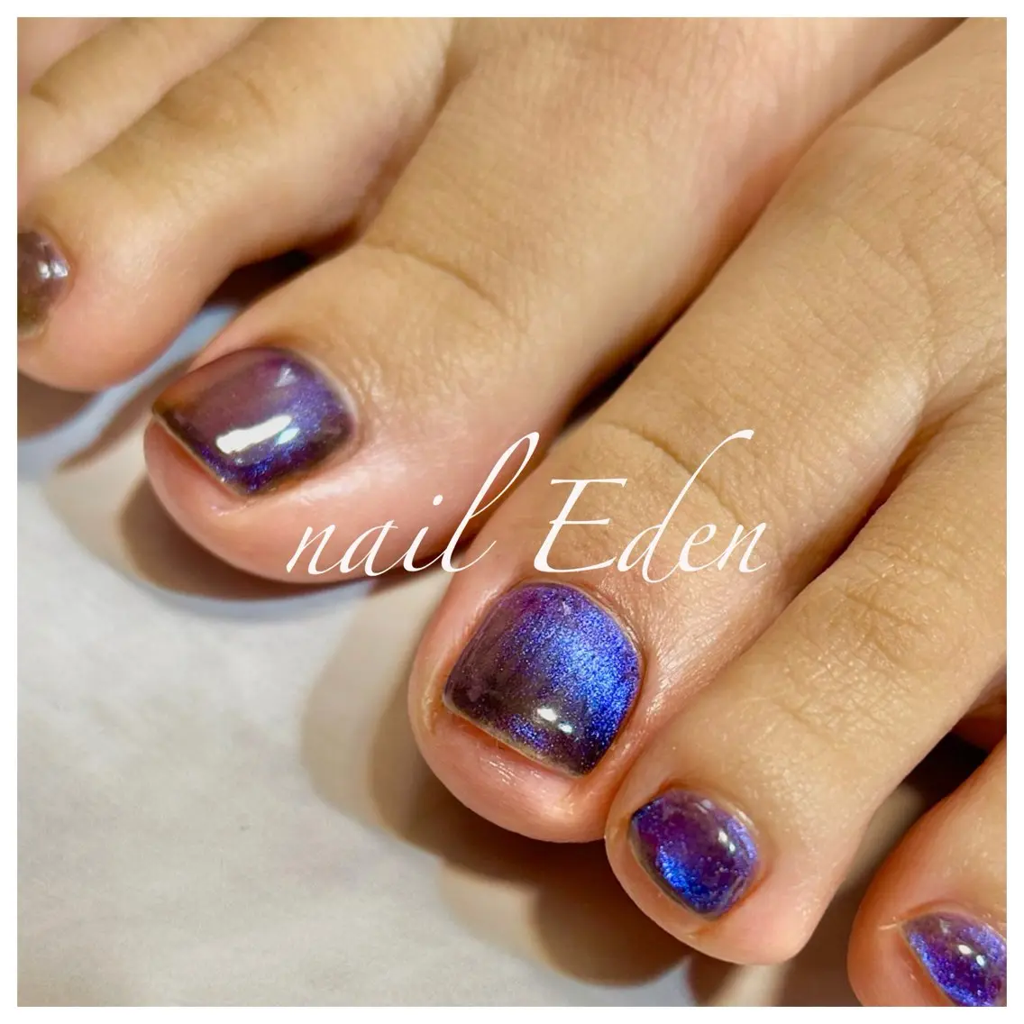 ネイル フットネイル マグネットネイル Eden ♾️のネイルデザイン