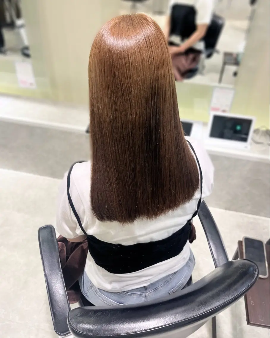ロング カラー ヘアカラー 中川 奈々実のヘアスタイル
