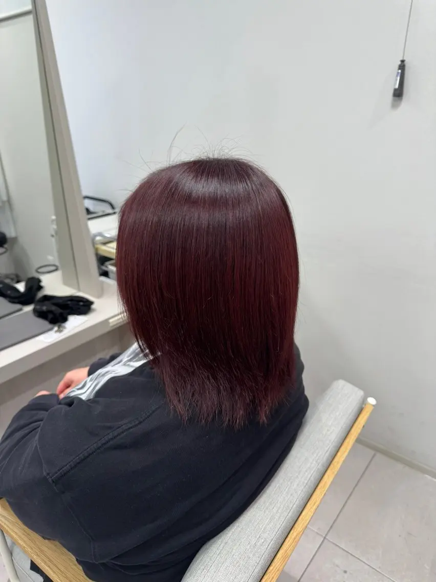 ミディアム カラー ヘアカラー ヘアカラー推💫永尾 胡桃のヘアスタイル