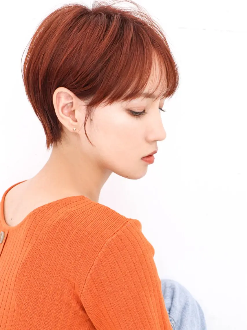 ショート カラー パーマ THE USUAL ユージュアルのヘアスタイル