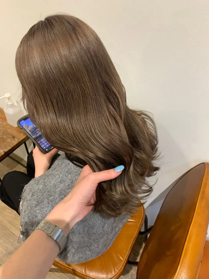 ロング カラー ヘアアレンジ カット ヘアカラー Himawari♡ 柔らかいカラーのヘアスタイル