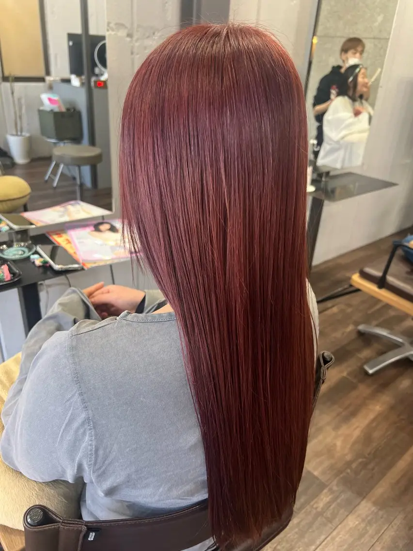 ロング カラー デザインカラー ハイライトカラー ハイトーンカラー ハイライト ヘアカラー terra🌈大久保 睦美のヘアスタイル