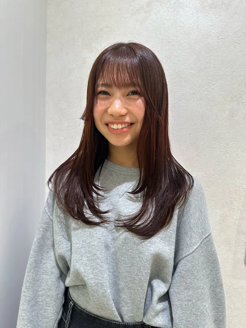セミロング 似合わせレイヤー 海外風レイヤーmioのヘアスタイル