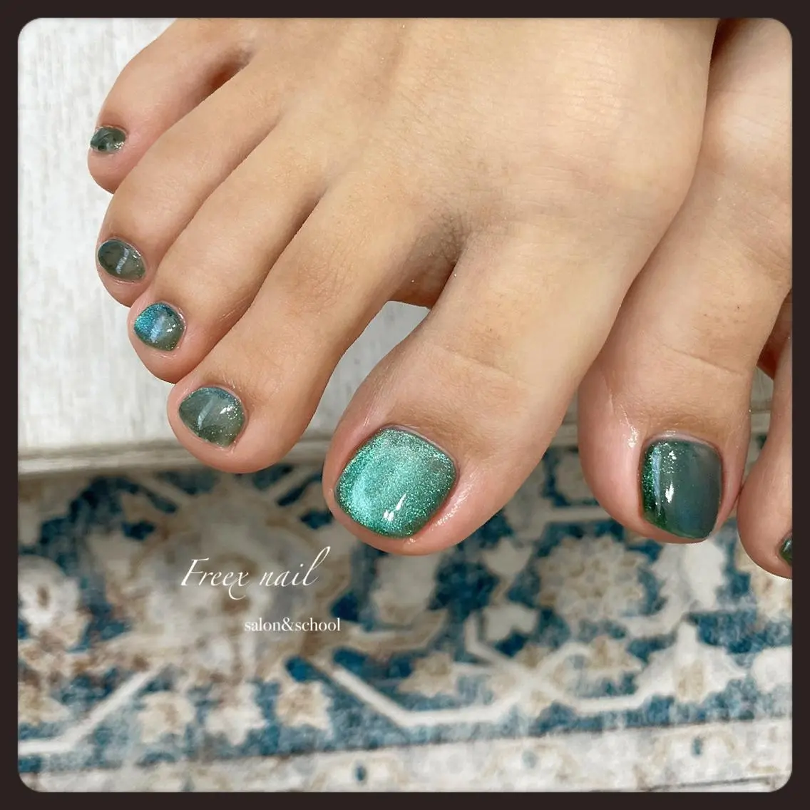 ネイル マグネットネイル フットネイル freex nail /ニュアンス/個性派のネイルデザイン