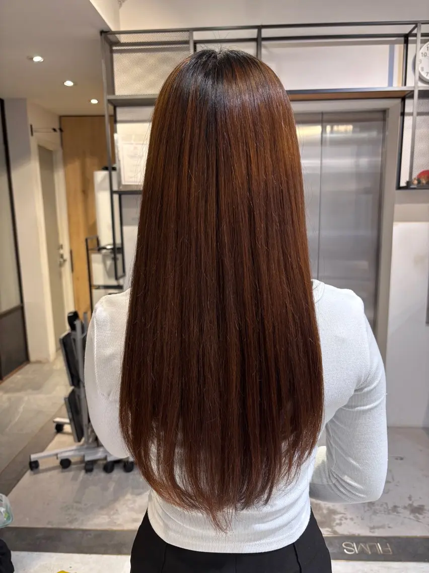 ロング 縮毛矯正 FILMS Rinoのヘアスタイル