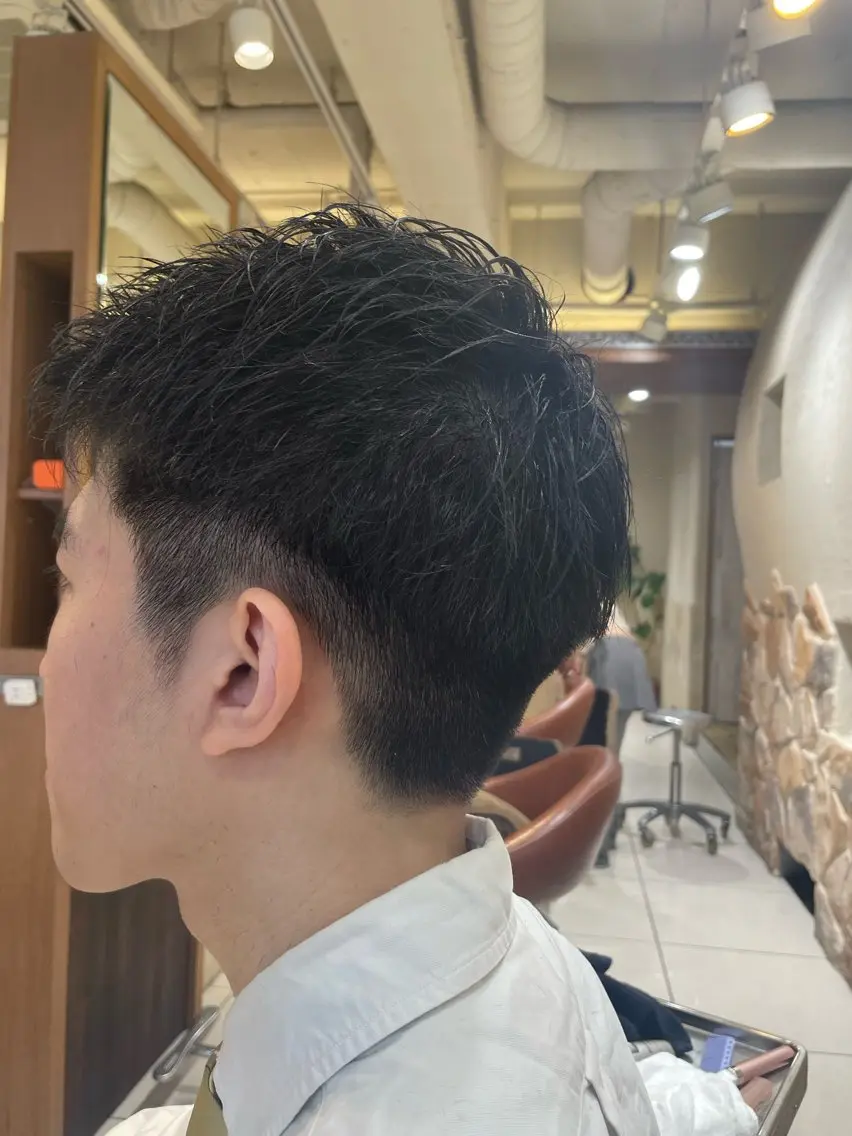 ショート メンズ 新宿/ハイトーン カラー/AKI🍎のヘアスタイル