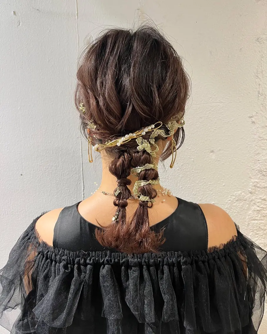 ヘアアレンジ 成人式 結婚式・ブライダル 卒業式のヘアスタイル ヘアセット サソウ ユリエ🥥のヘアスタイル