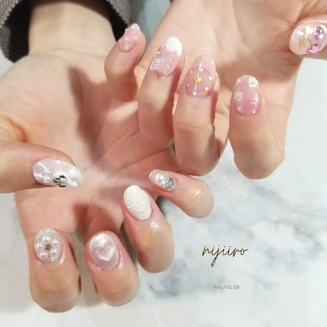 ネイル 持ち込み ハンドネイル nijiiro🌈 サトウのネイルデザイン