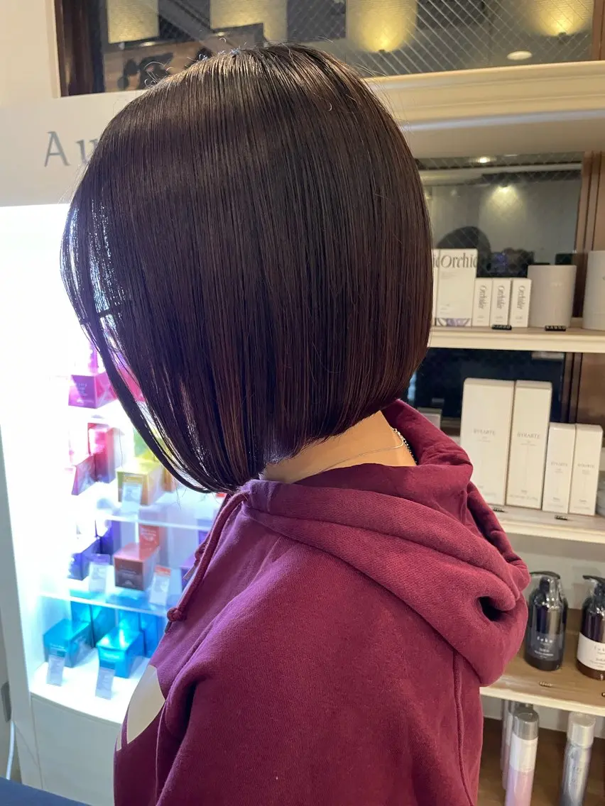ミディアム ボブ ボブカット 佐々木 祐太のヘアスタイル
