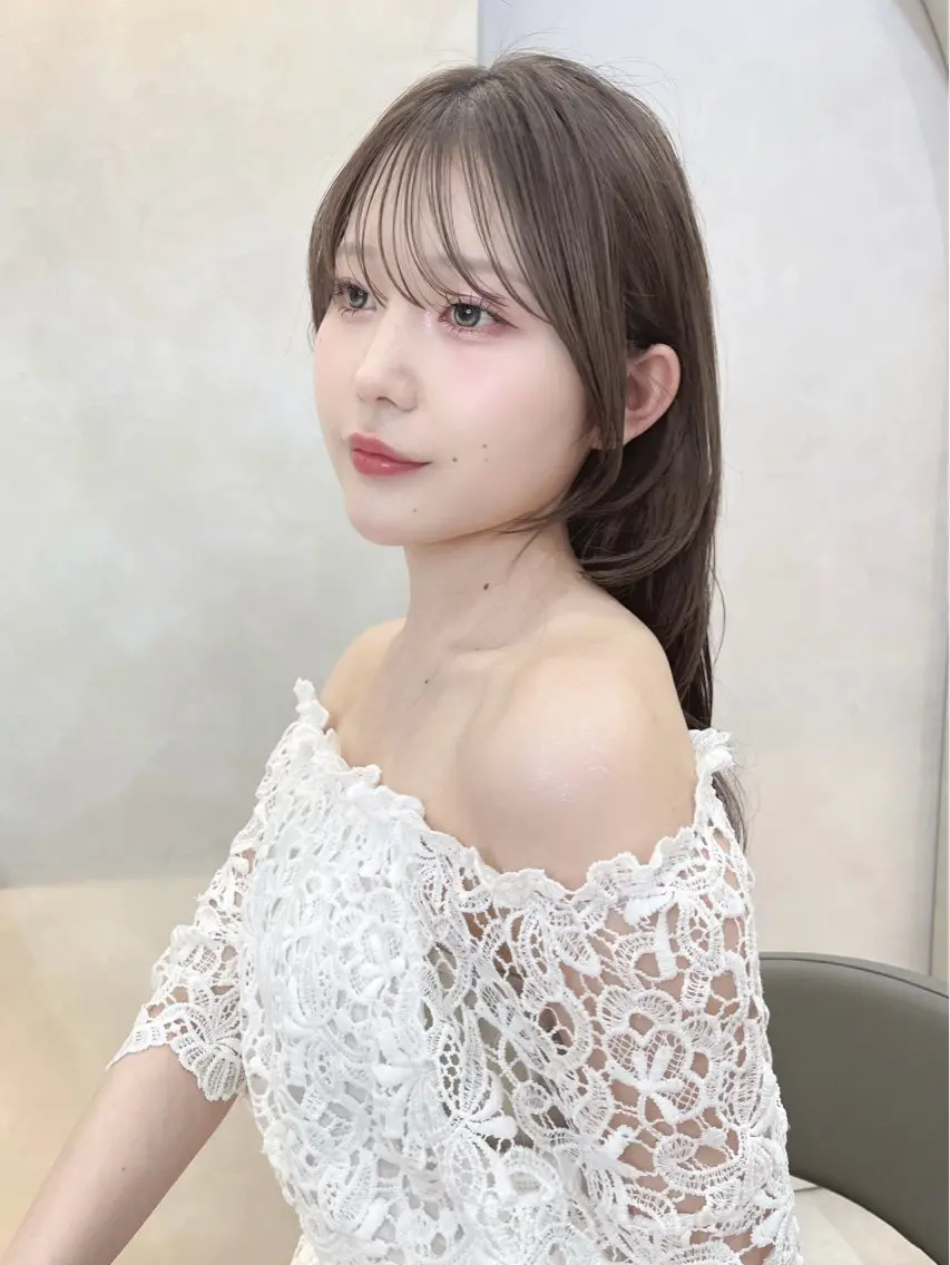 セミロング カット ヘアカラー トリートメント 失敗しないレイヤー/ 顔まわり☀️しゅうとのヘアスタイル