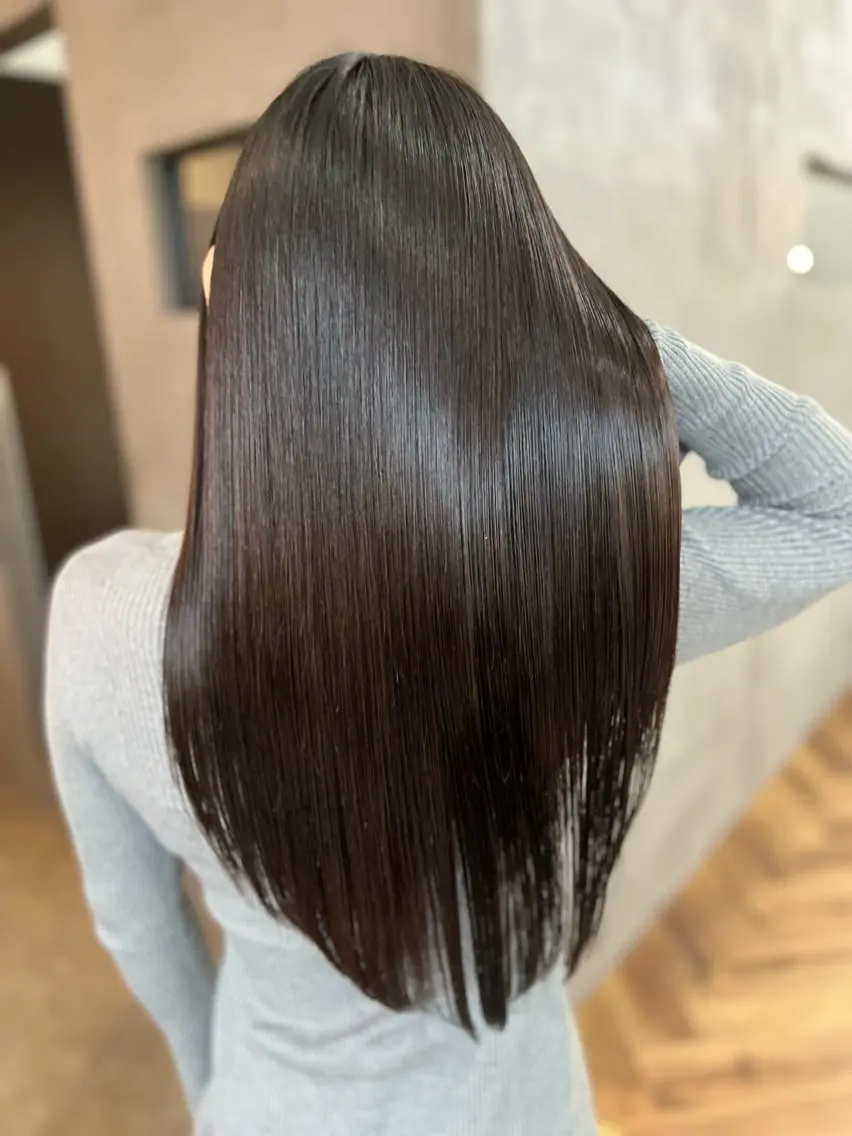 ロング カラー 髪質改善 ヘアカラー 縮毛矯正 トリートメント 髪質改善/縮毛矯正/ 艶髪/こたろうのヘアスタイル