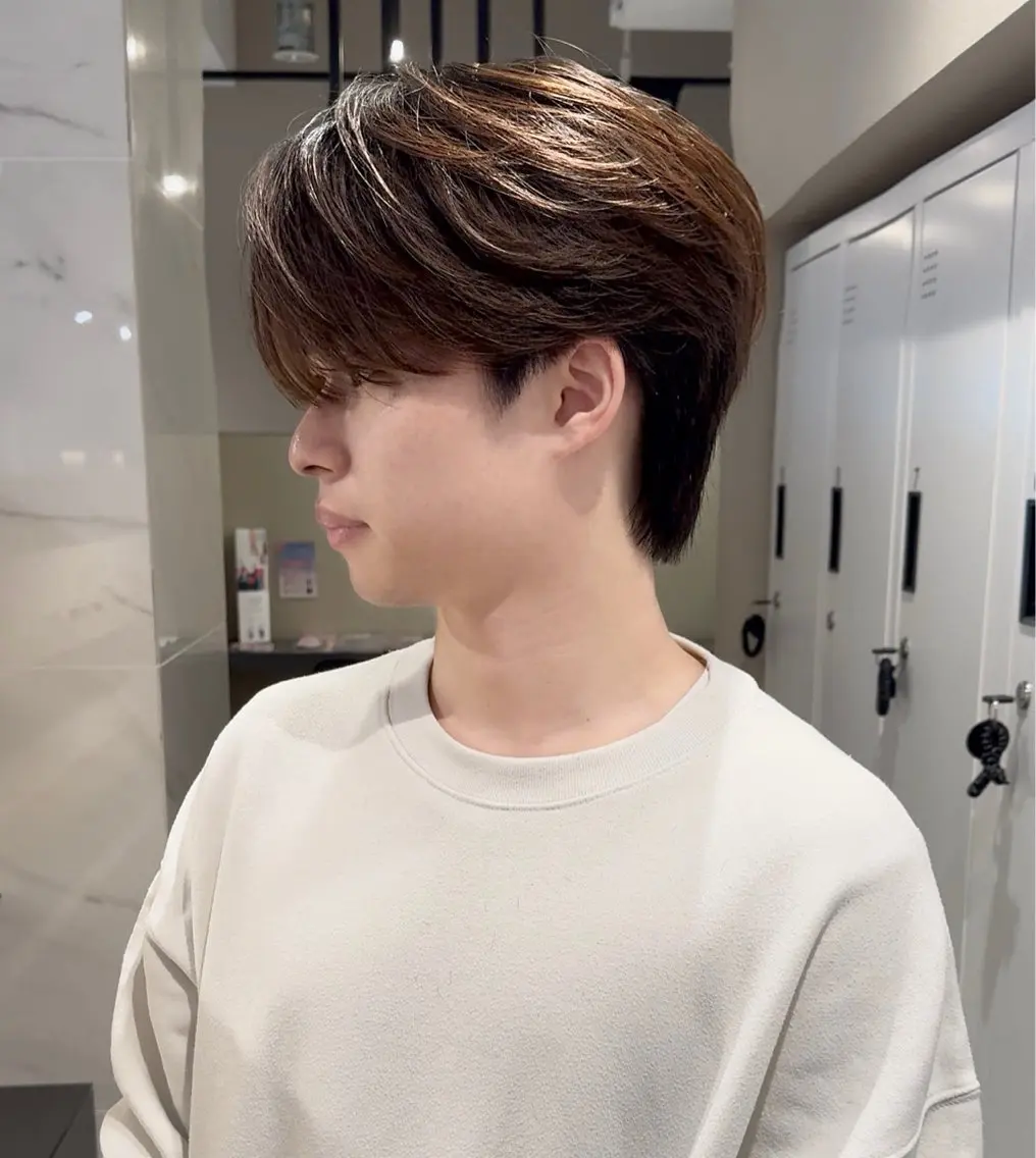 ミディアム メンズ ALLYS 中島史優のヘアスタイル