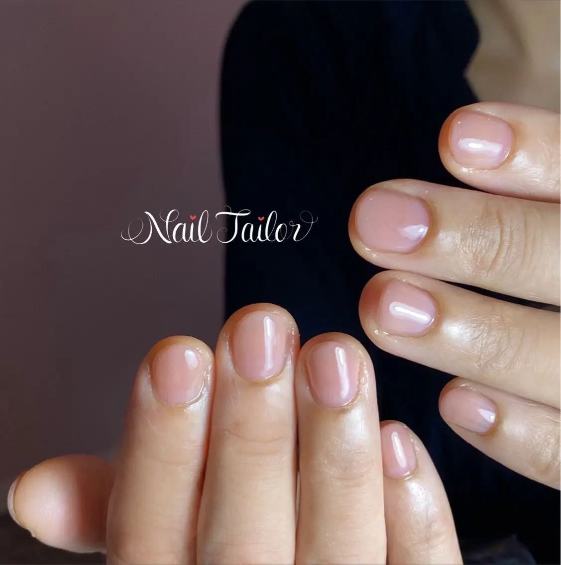 ネイル ジェルネイル グラデーション オフィスネイル ピンク ショートネイル ハンドネイル NailTailor ネイルテイラーのネイルデザイン