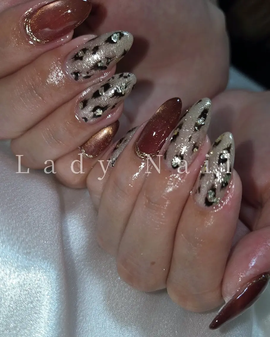 ネイル ボルドー ハンドネイル Lady Nail Kiyokaのネイルデザイン