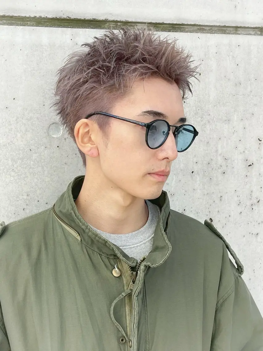 ショート カラー メンズ スパイキーショート 浦和メンズ美容師のヘアスタイル