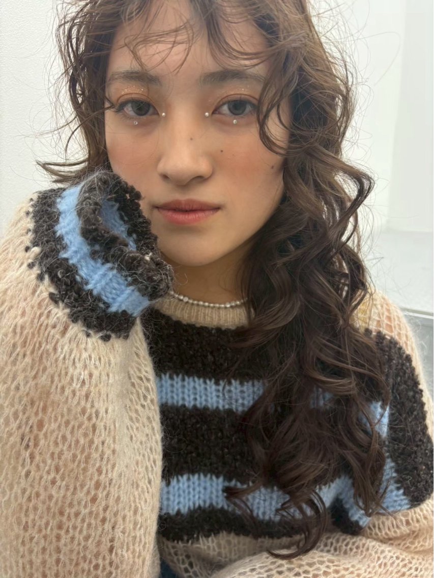 ロング カラー カット ヘアカラー トリートメント 恩田 遼のヘアスタイル
