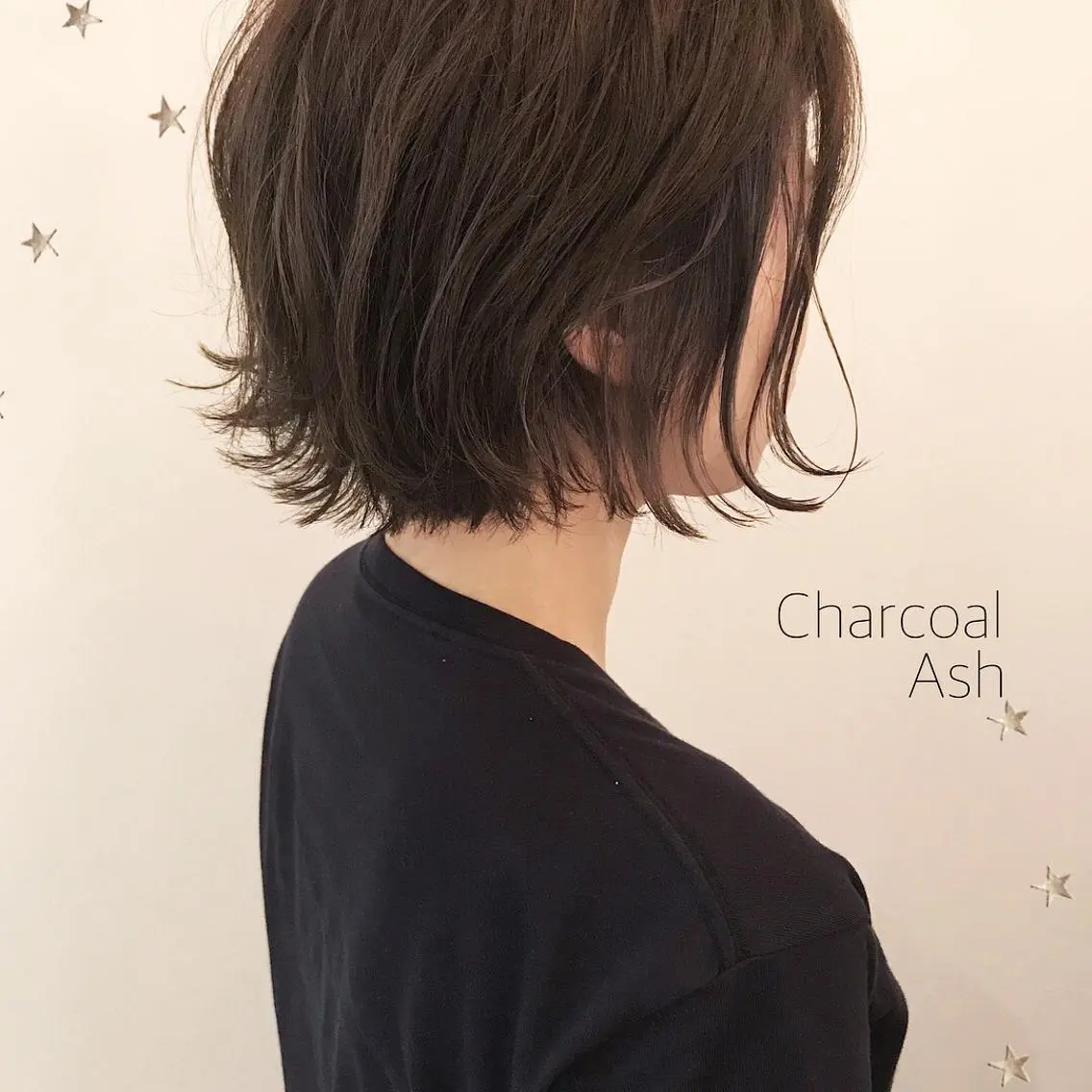 ミディアム カラー 市川 千夏のヘアスタイル