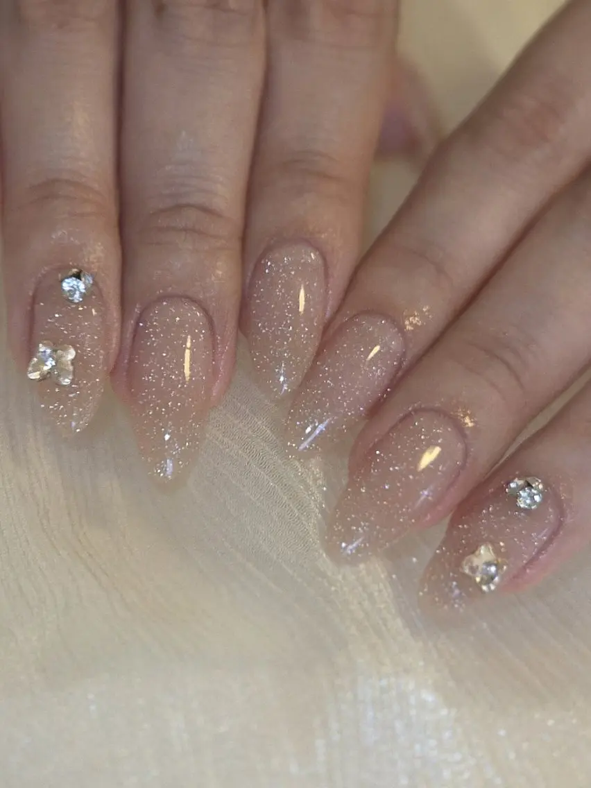 ネイル スカルプネイル ストーンネイル ハンドネイル Lady Nail Kiyokaのネイルデザイン