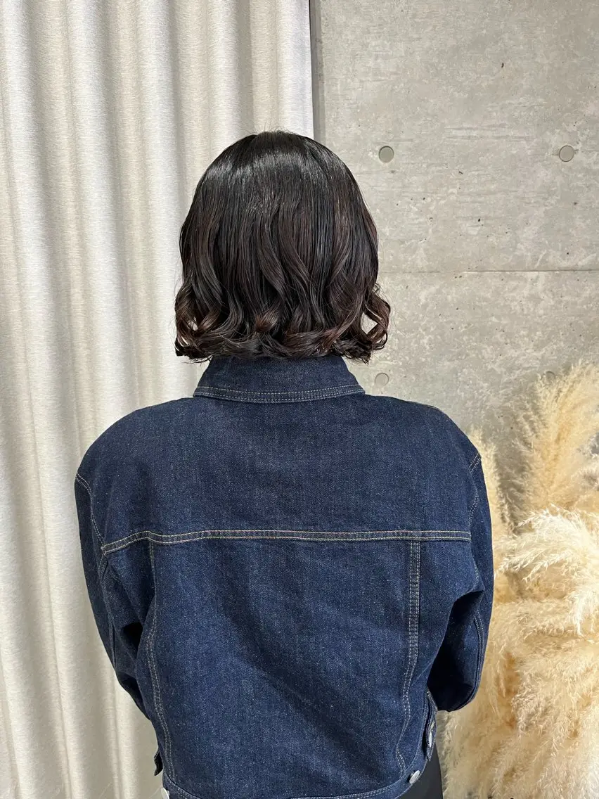 ショート パーマ カット パーマ ロングパーマ木村 ボブパーマのヘアスタイル