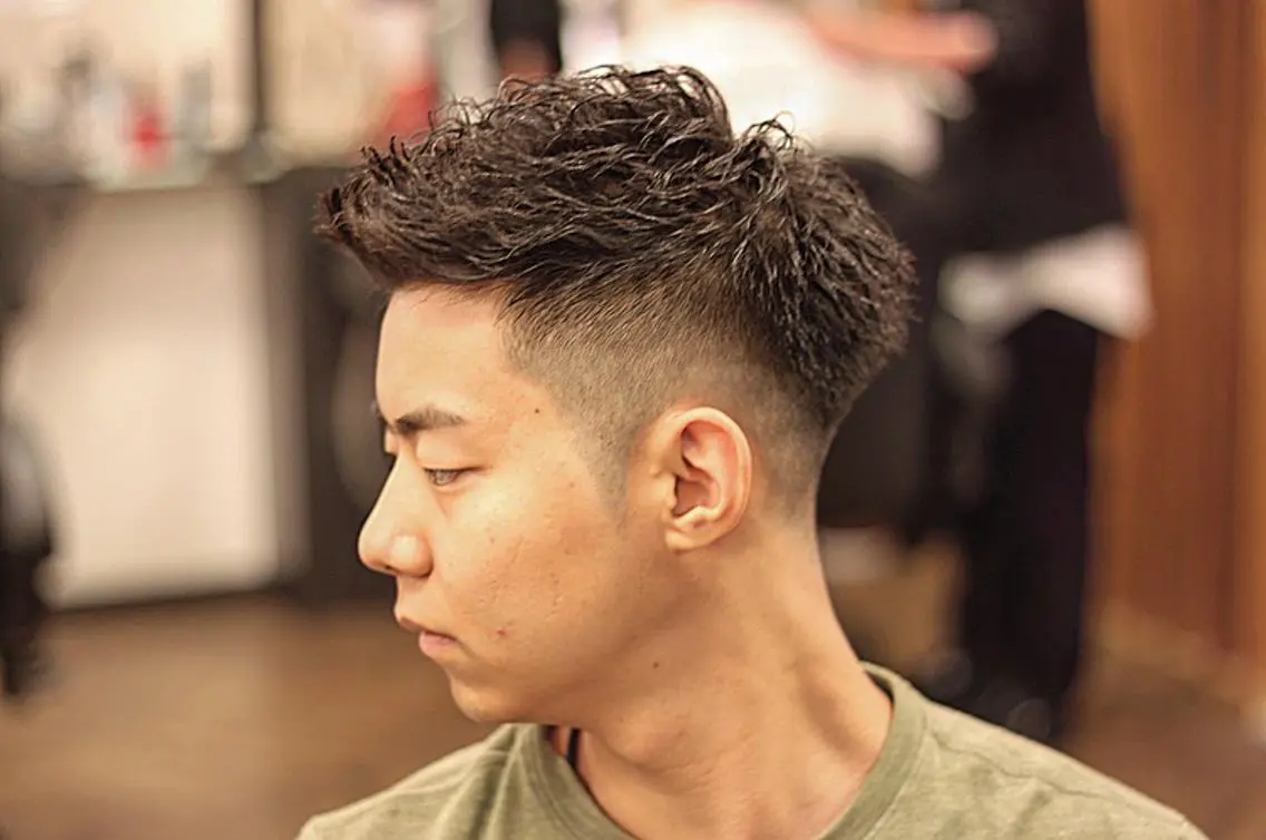 ショート パーマ メンズ モヒカン パーマ 前田賢生 ご新規様はNGのヘアスタイル