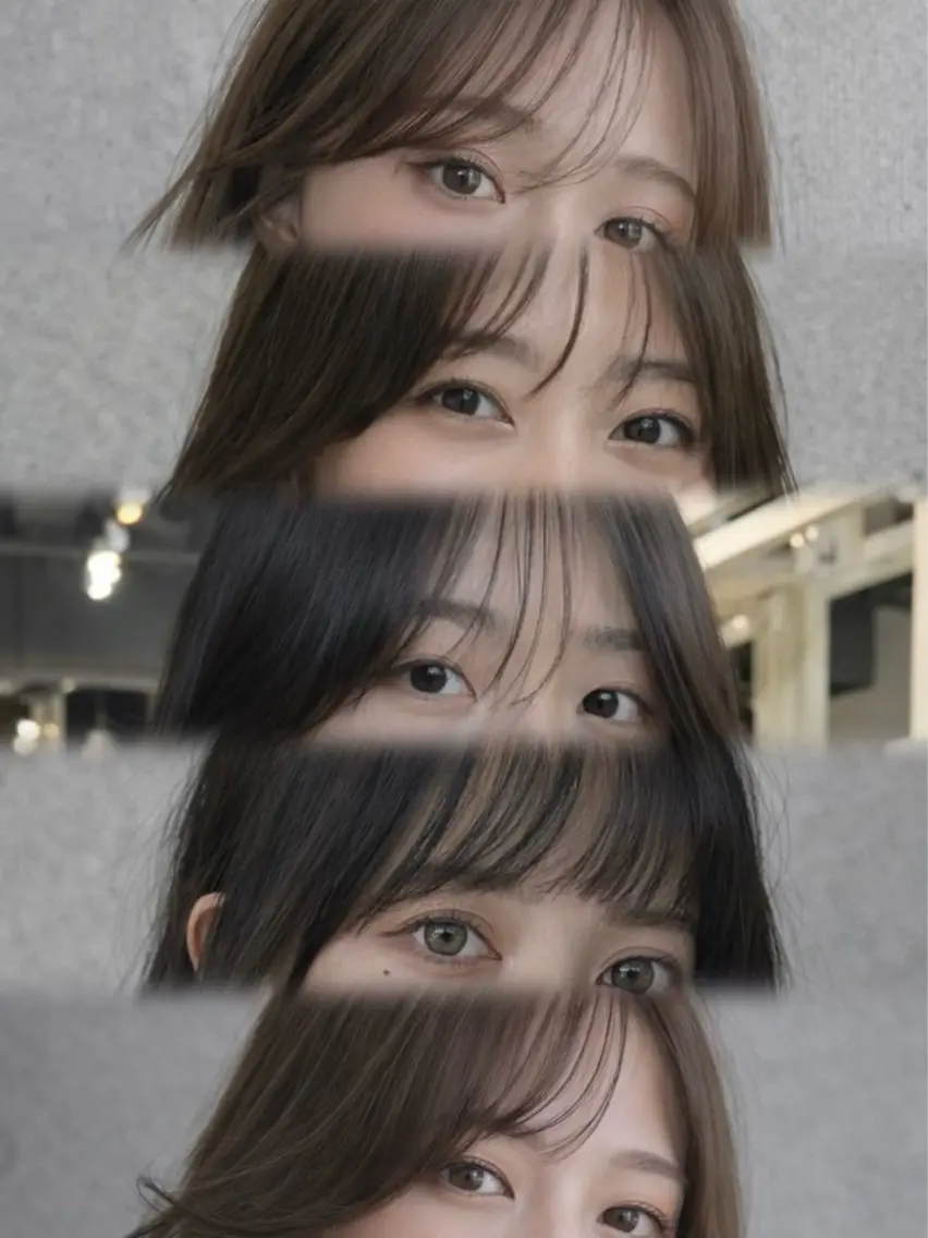 セミロング カット ヘアカラー トリートメント 恵比寿韓国レイヤー× 艶透明感カラー大場のヘアスタイル