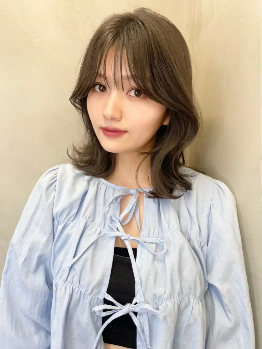 【ブリーチなしで透明感🩵ྀི】ブリーチなしダブルカラー+うる艶トリートメント💎⸝⋆(ブリーチなしダブルカラー/韓国)の写真
