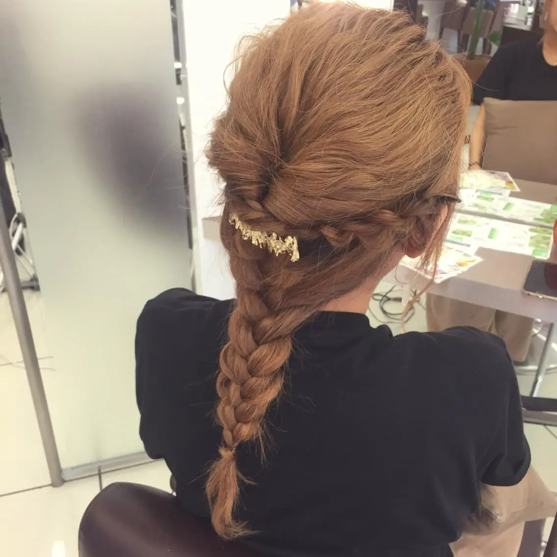 セミロング ロング ヘアアレンジ 浴衣 大平 美沙のヘアスタイル
