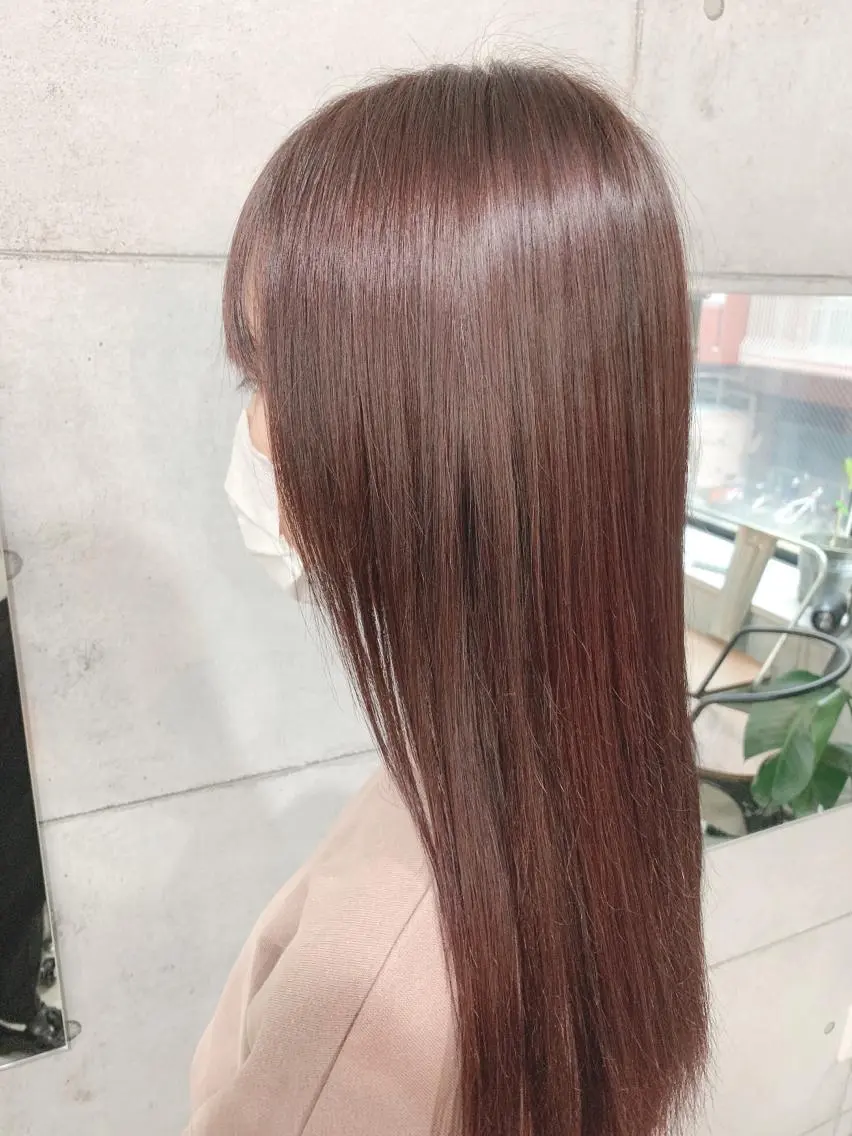 自然なナチュラルストレートパーマ+メンテナンスカット+トリートメントが今だけ13500❤️の写真