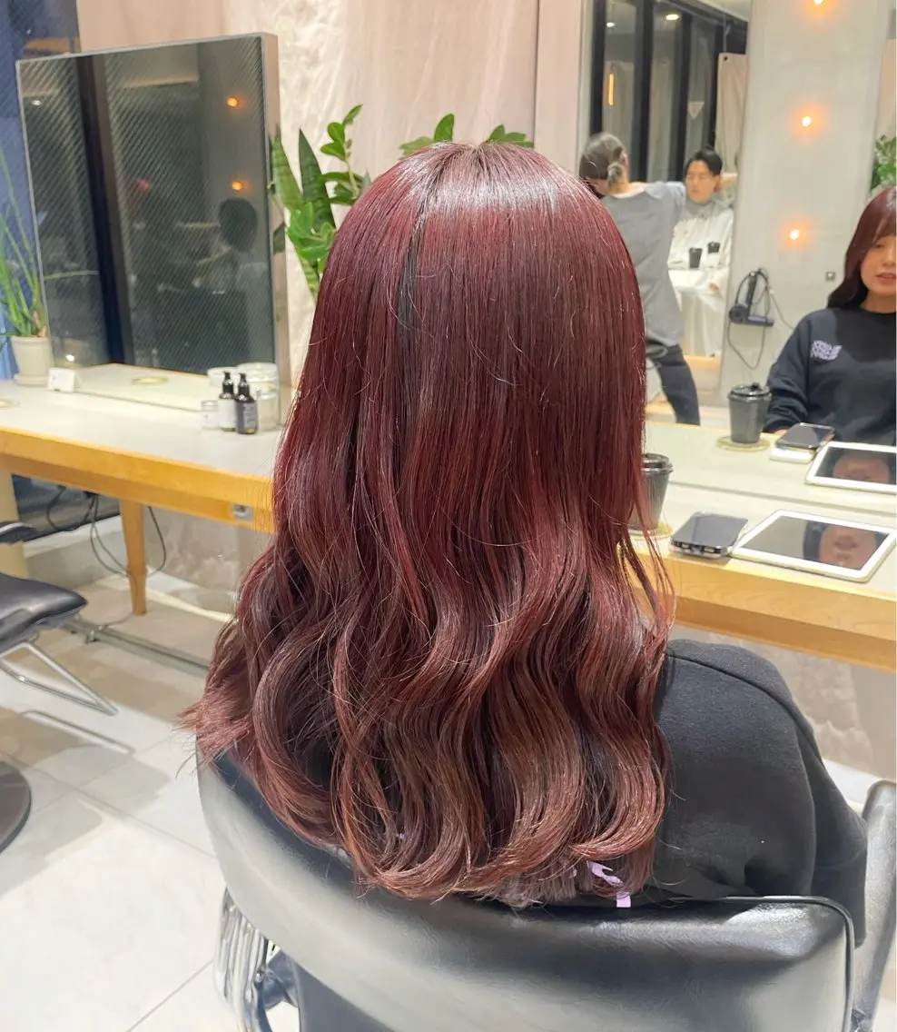 ミディアム カラー ヘアアレンジ 艶髪/レイヤーカット 🐣misakiのヘアスタイル