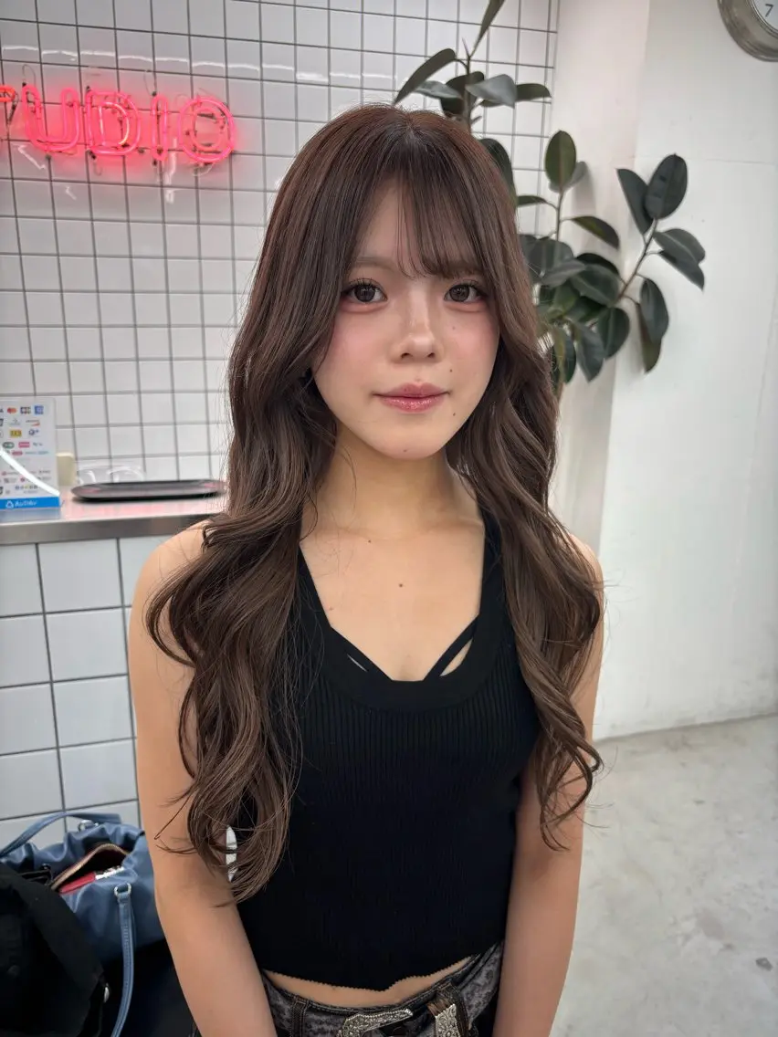 ロング カラー ヘアアレンジ ヘアカラー トリートメント 夕羽夢🍓矢場/ JILLSTUDIOのヘアスタイル