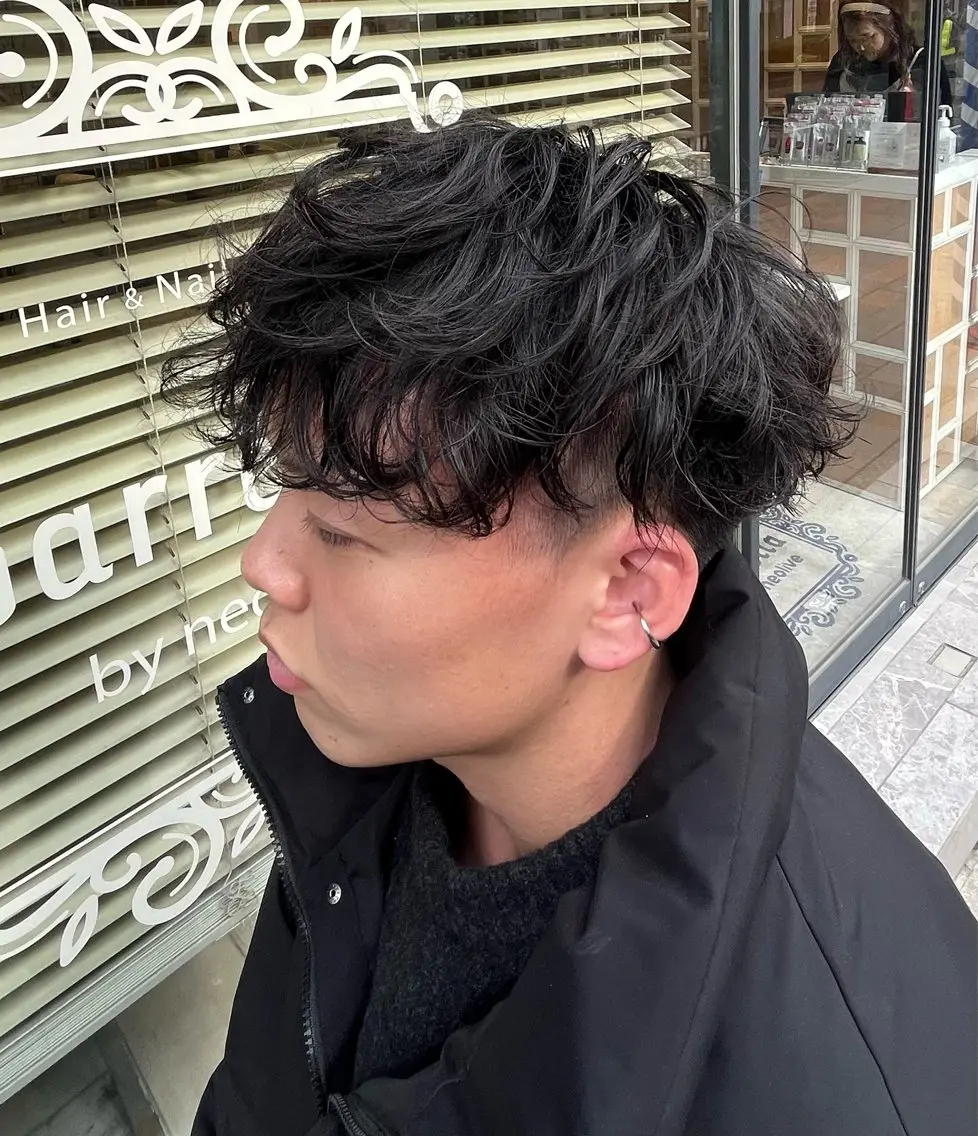 ショート メンズ カット パーマ ヤシロケンタ メンズ特化のヘアスタイル