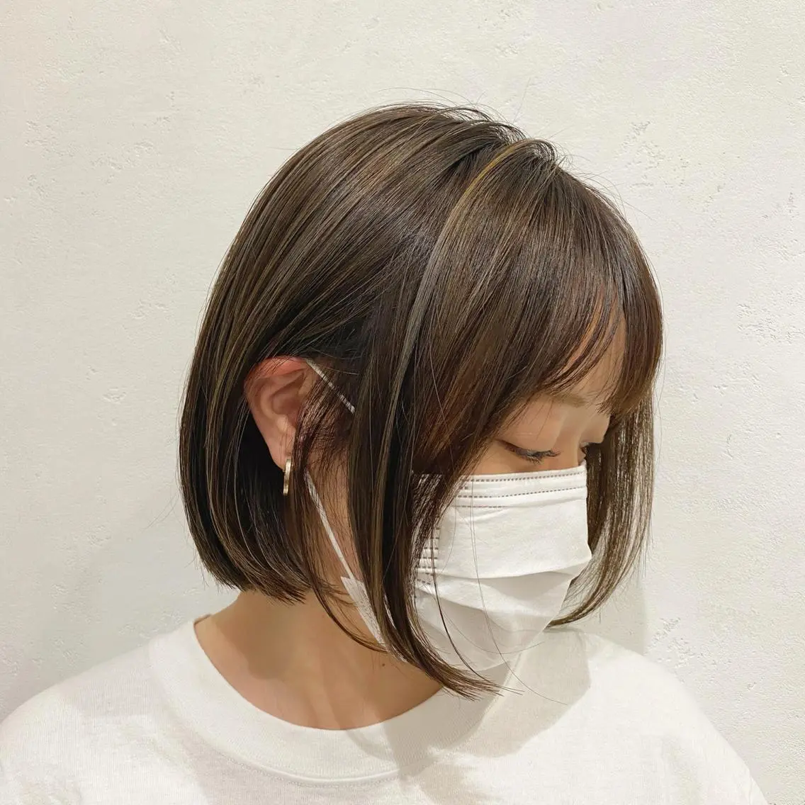 ショート カラー ハイライトカラー ハイライト ボブ/salut町田 🧡kanaのヘアスタイル